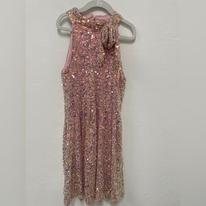 GB Girls Shimmering Pink Sequin Dress